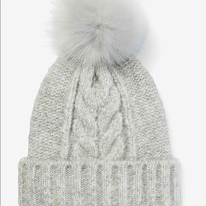 Express NWT Cable Knit Heather Gray Beanie